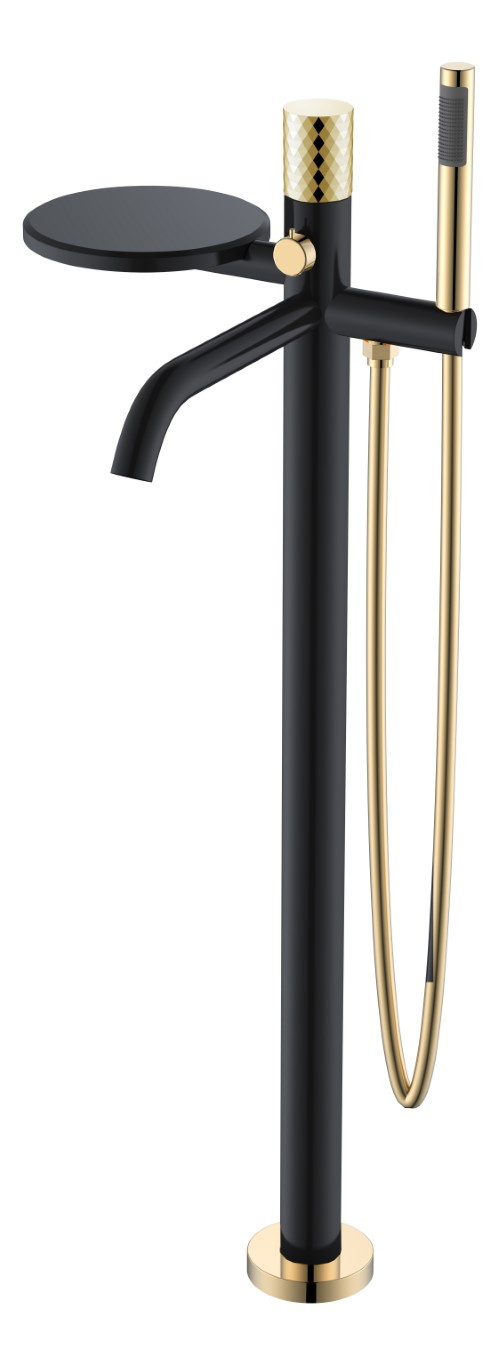 Смеситель STICK напольный G (золото)