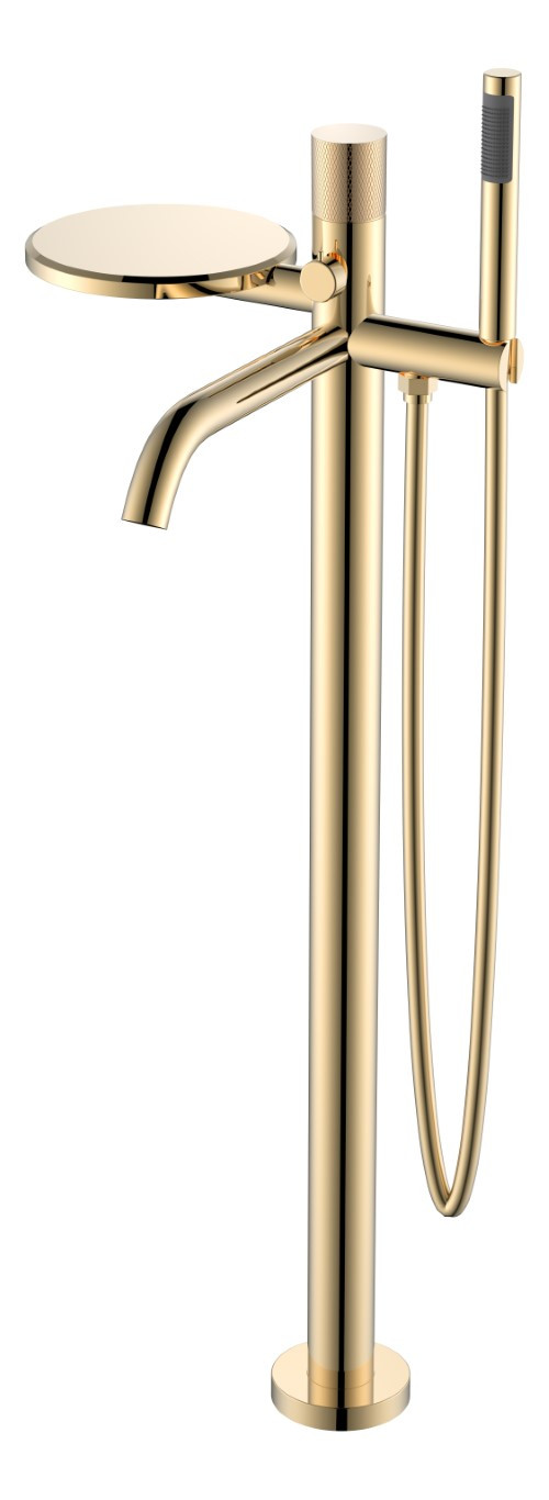 Смеситель STICK напольный G (золото)