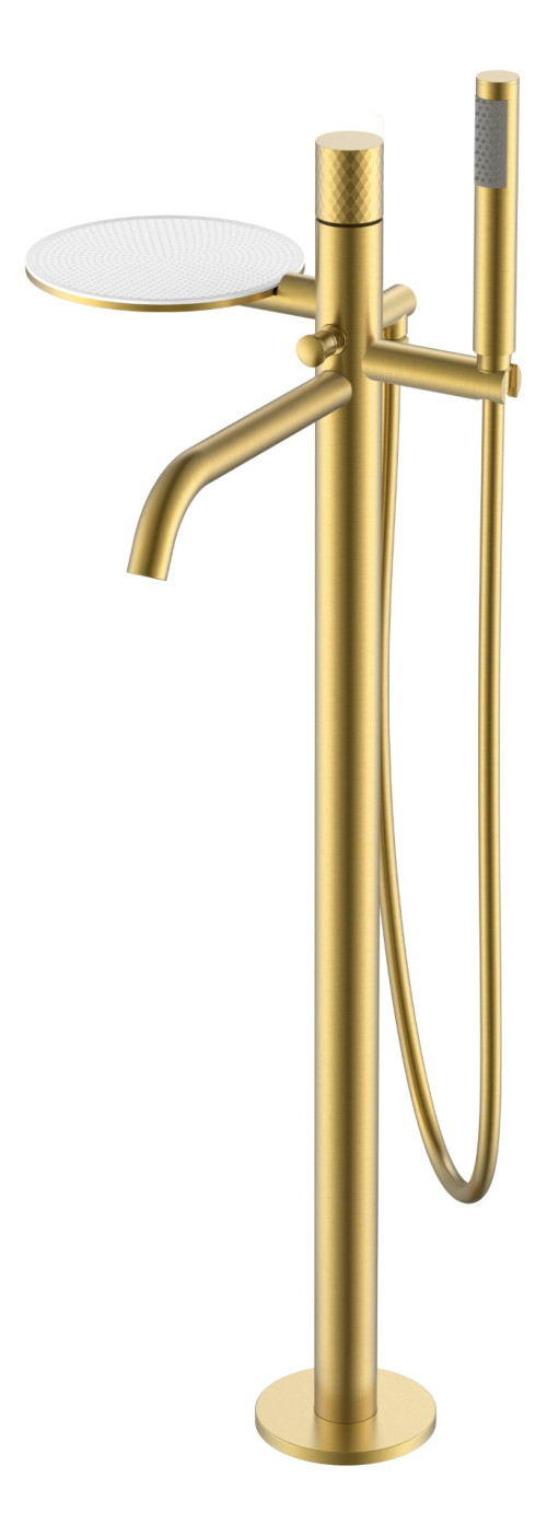 Смеситель STICK напольный MG (золото-матовый)