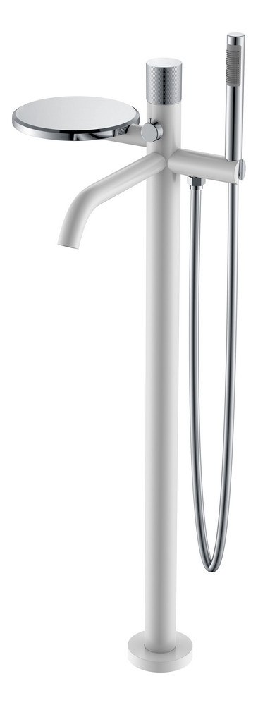 Смеситель STICK напольный W (белый глянец)