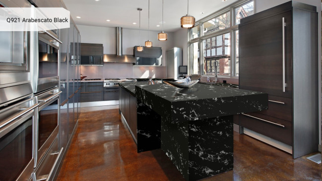 Q921  Arabescato Black