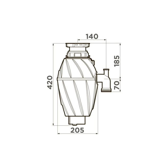 Измельчитель пищевых отходов Omoikiri Nagare 750 Измельчитель пищевых отходов Omoikiri Nagare 750