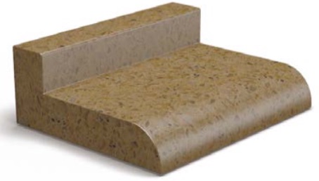 Борт из кварцевого камня